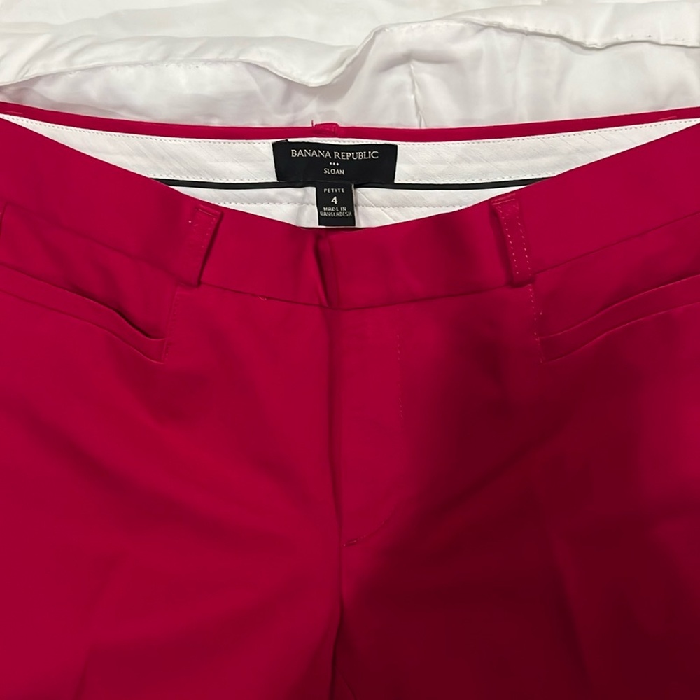 Banana Republic Women's Red Trousers